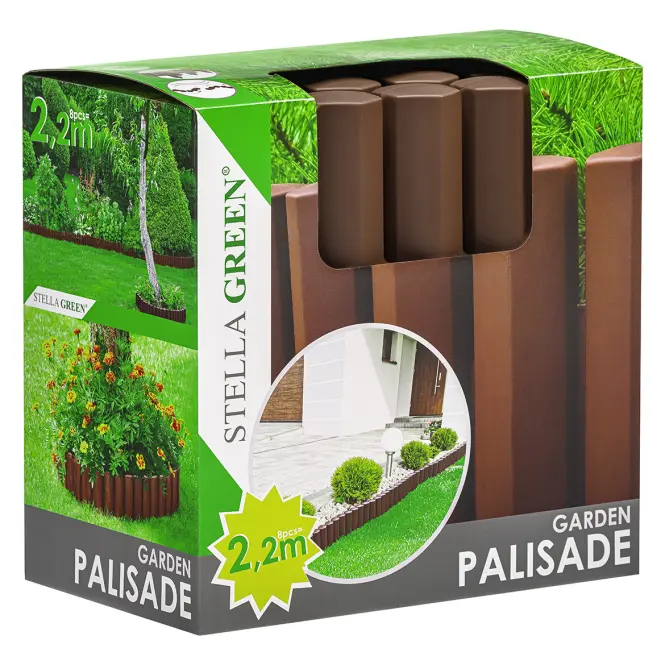 Záhradná palisáda PA22 (sada 8 ks) Stella Green antracit