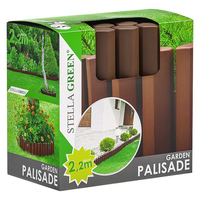 Záhradná palisáda PA22 (sada 8 ks) Stella Green antracit