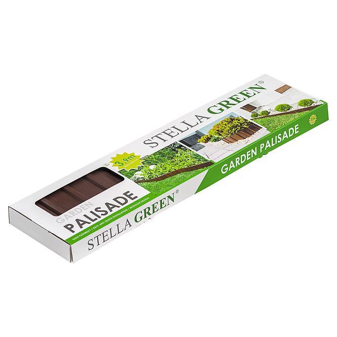 Záhradná palisáda PA80 (sada 5 ks) Stella Green hnedá