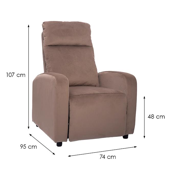 Kreslo Aksel Recliner 9774 Bluvel 40,7