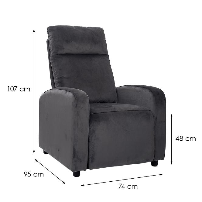 Kreslo Aksel Recliner 9774 Bluvel 14,7