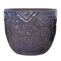 Kvetináč IP19-023 21x21x18 tmavohnedý