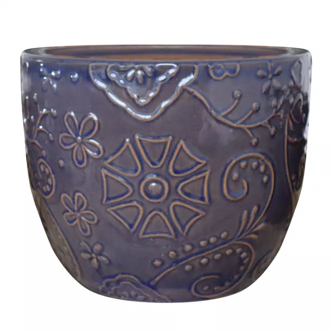 Kvetináč IP19-023 21x21x18 tmavohnedý