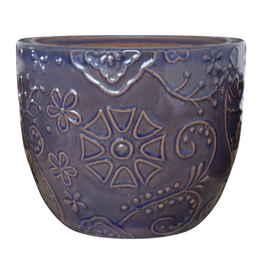Kvetináč IP19-023 21x21x18 tmavohnedý