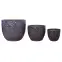 Kvetináč IP19-023 21x21x18 tmavohnedý,2