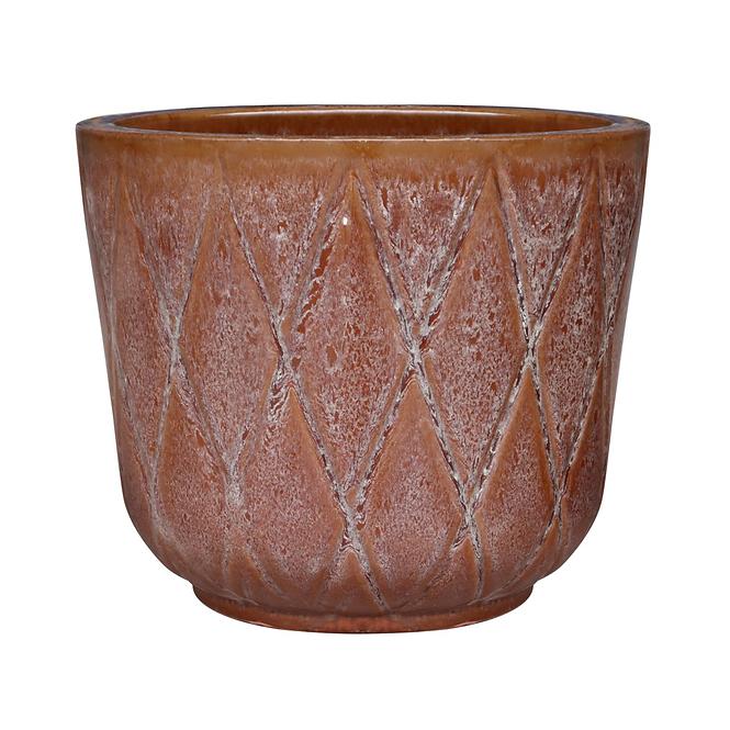 Kvetináč  OP19-010 29x29x25 hnedý