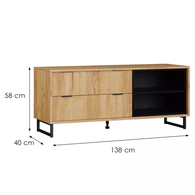 TV stolík Konor D.Craft Zlatý,2