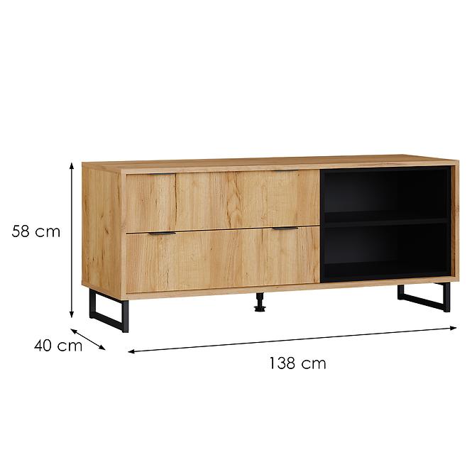TV stolík Konor D.Craft Zlatý,2