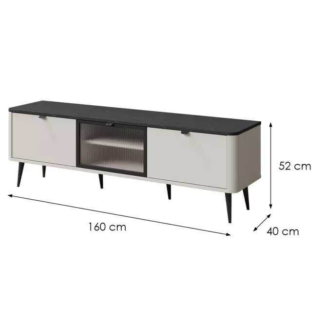 TV stolík 160 Marly 12 Kashmir/Sivý kameň