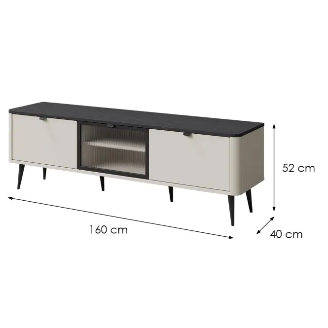 TV stolík 160 Marly 12 Kashmir/Sivý kameň,2