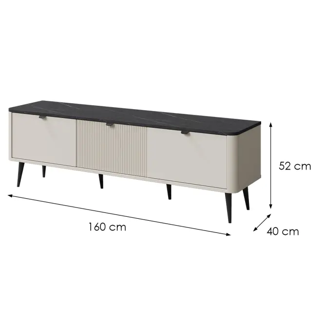 TV stolík 160 Marly 13 Kashmir/Sivý kameň,2