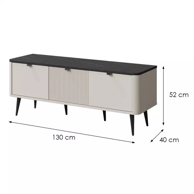 TV stolík 130 Marly 14 Kashmir/Sivý kameň