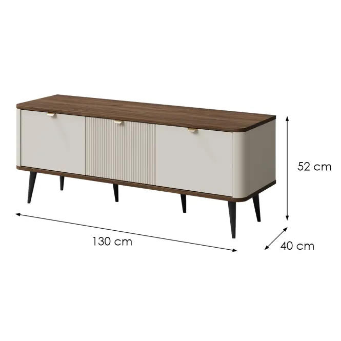 TV stolík 130 Marly 14 orech/Kashmir,2