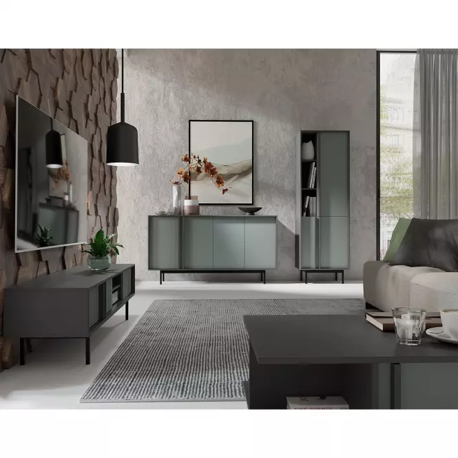 TV stolík 160 Alsy 9 Aloe/Antracyt