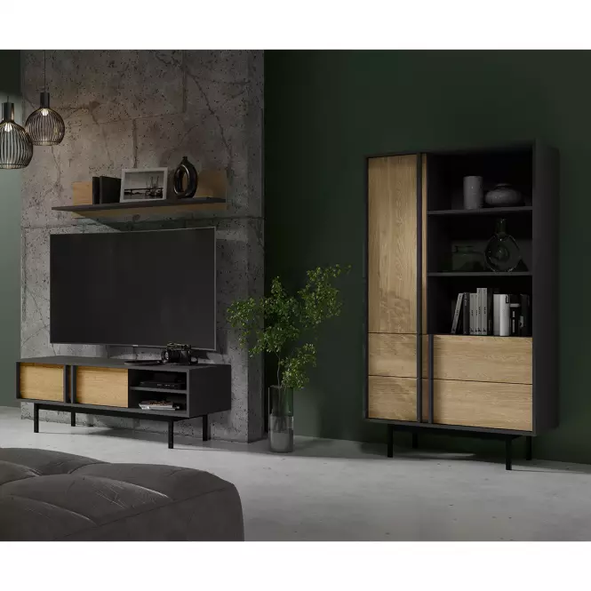 TV stolík 160 Alsy 9 Olejovaný dub/Antracyt