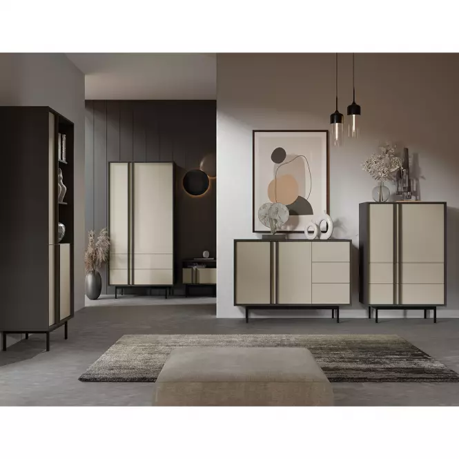 TV stolík 120 Alsy 10 Svetlobéžová/Antracyt