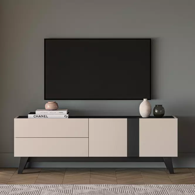 TV stolík Freshion 05 kashmir/čierna