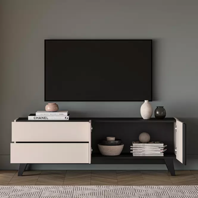 TV stolík Freshion 05 kashmir/čierna