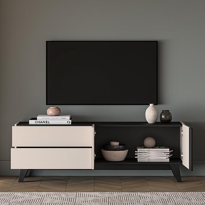 TV stolík Freshion 05 kashmir/čierna