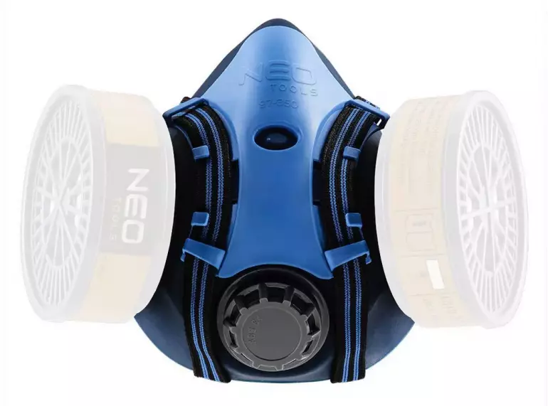 Silikónová polomaska ​​NEO s priestorom pre dva absorbéry,4