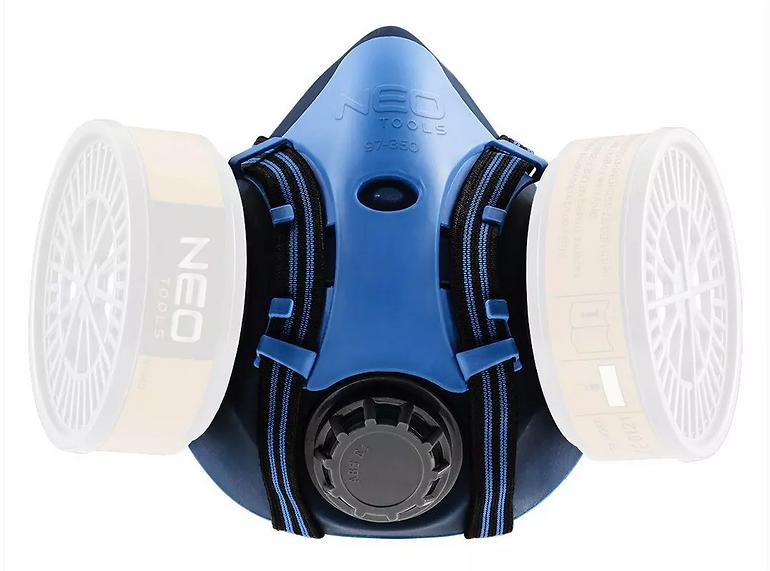 Silikónová polomaska ​​NEO s priestorom pre dva absorbéry,4
