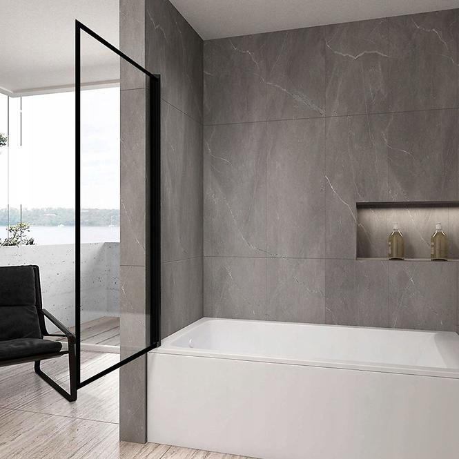 Vaňová zástena Lagos pohyblivý 70x140 black,3