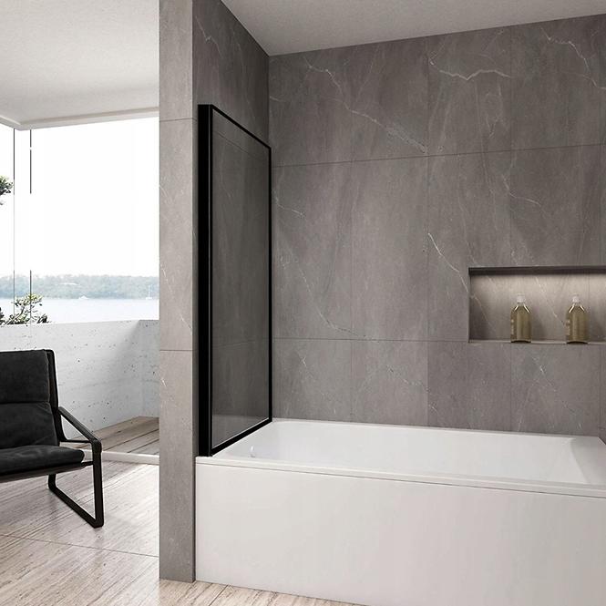 Vaňová zástena Lagos pohyblivý 70x140 black,5