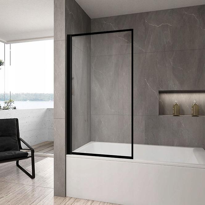 Vaňová zástena Lagos pohyblivý 80x140 black,4