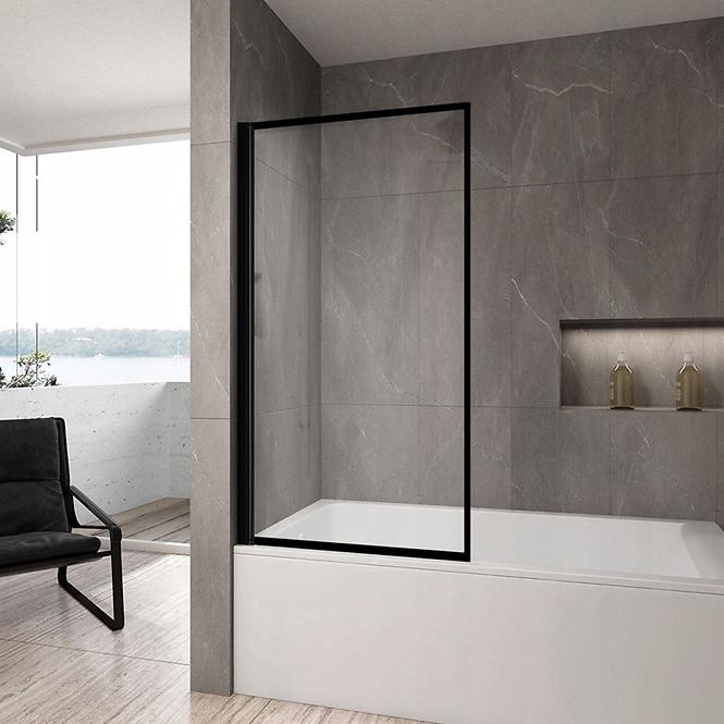 Vaňová zástena Lagos fix pevný 80x140 black,3