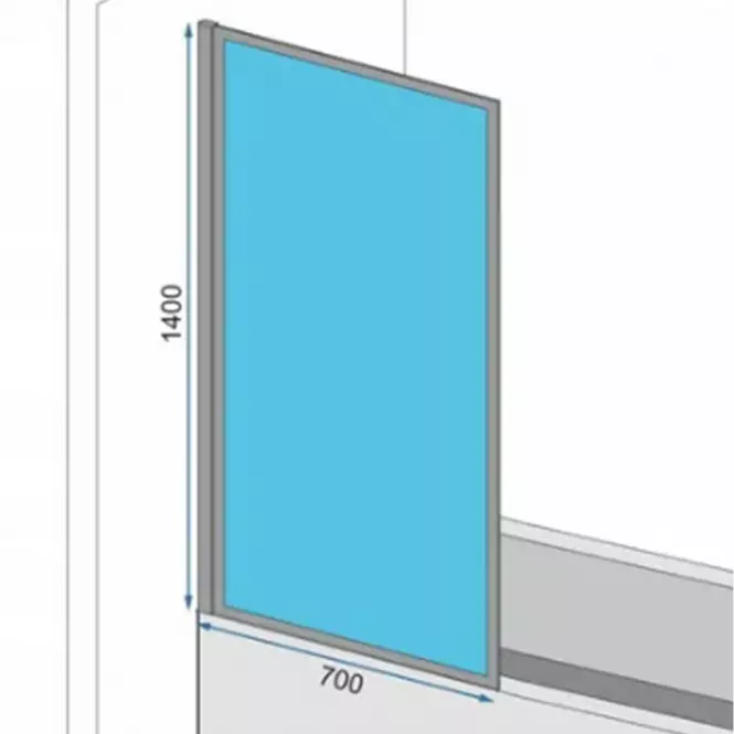 Vaňová zástena Elegant 70x140 gold