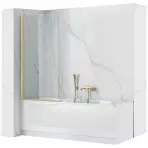 Vaňová zástena Elegant 70x140 gold brush