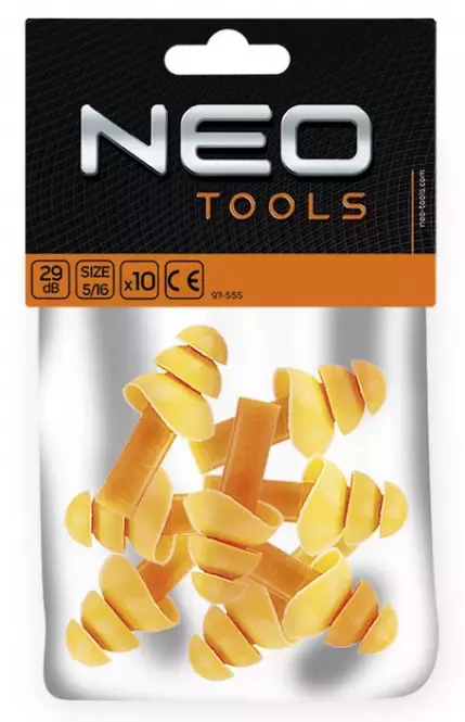 Jednorazové štuple do uší NEO, 5 párov