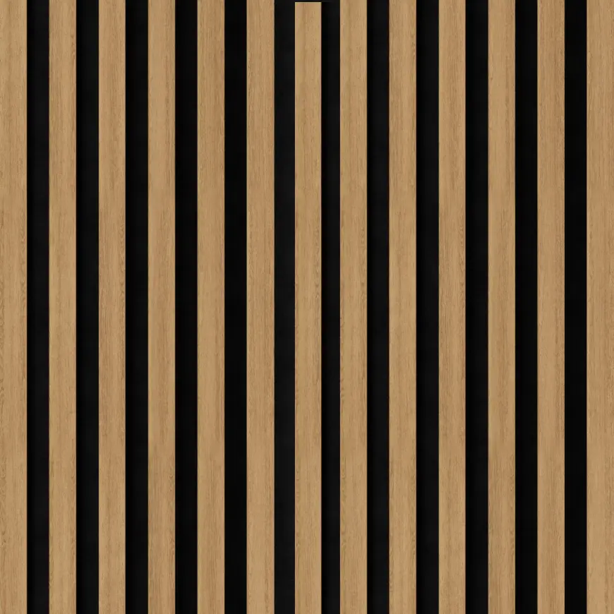 Akustické panely lamelové na plsti Dub Svetlý 30x265 cm