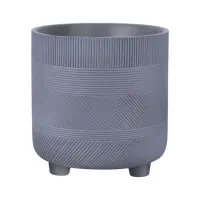 Kvetináč lc5006 sivý 19.5x21 cm