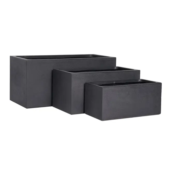 Kvetináč LT24683-3S 50x23x23 P190 čierna