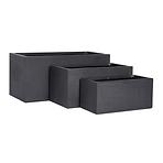 Kvetináč LT24683-3S 80x37x37 P190 čierna