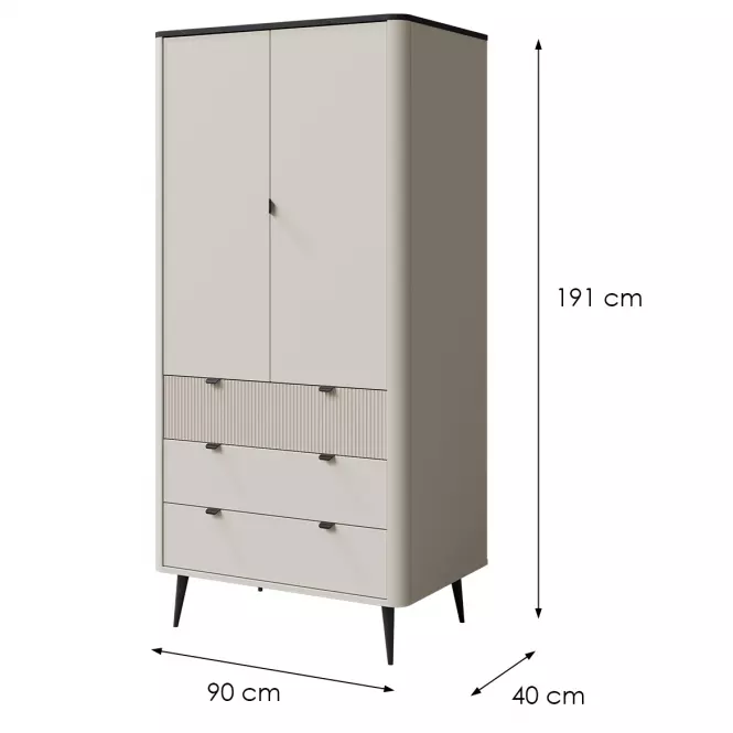 Skriňa Marly 1 Kašmír/Sivá Kameň