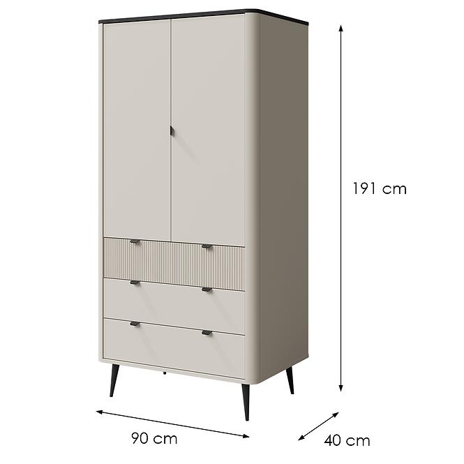 Skriňa Marly 1 Kašmír/Sivá Kameň