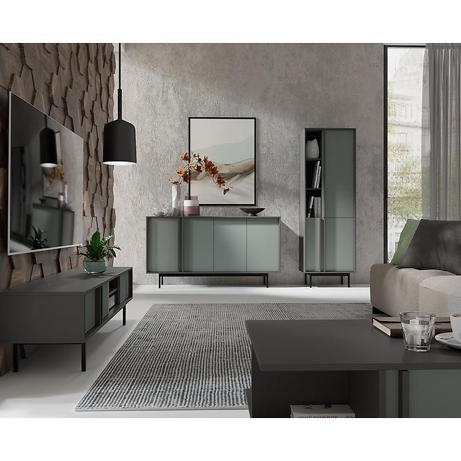 Skriňa Alsy 1 Aloe/Antracit,3