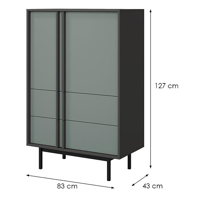 Szafka Alsy 5 Aloe/Antracit,2