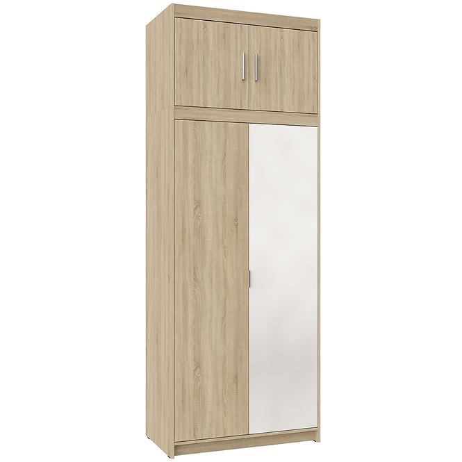 Skriňa Elena Sonoma 2d-1d 1 Zrkadlo,4