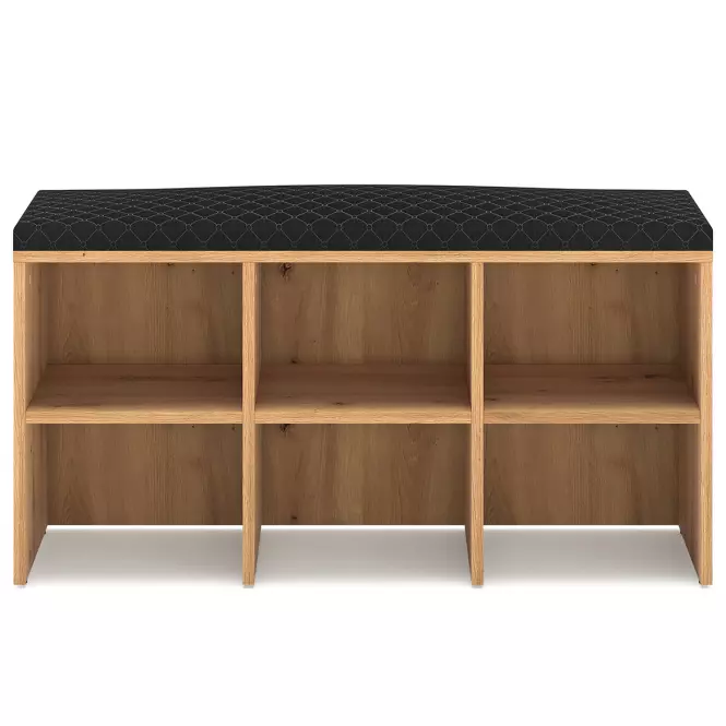 Skrinka na topánky RENES 01 dub artisan/čierna