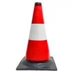 Dopravný kužeľ bielo-červený
