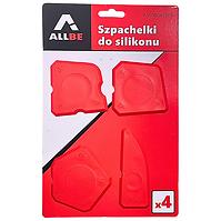 Špachtľa na silikón 4 ks