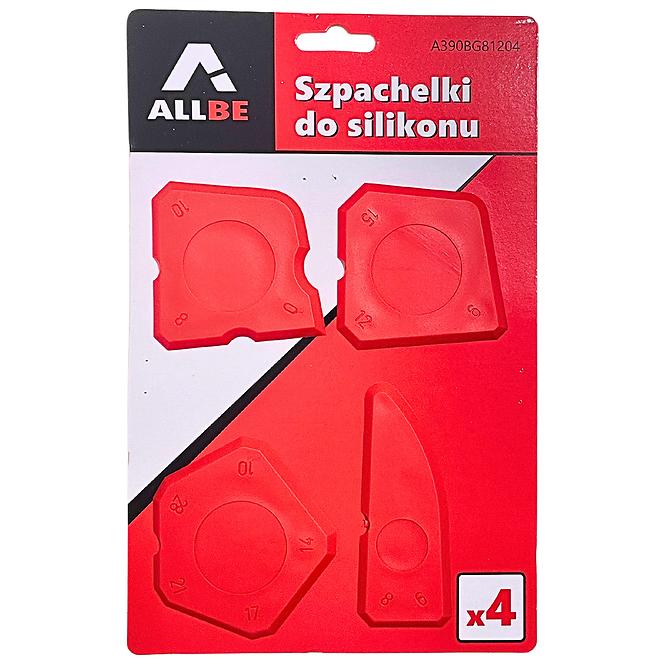 Špachtľa na silikón 4 ks