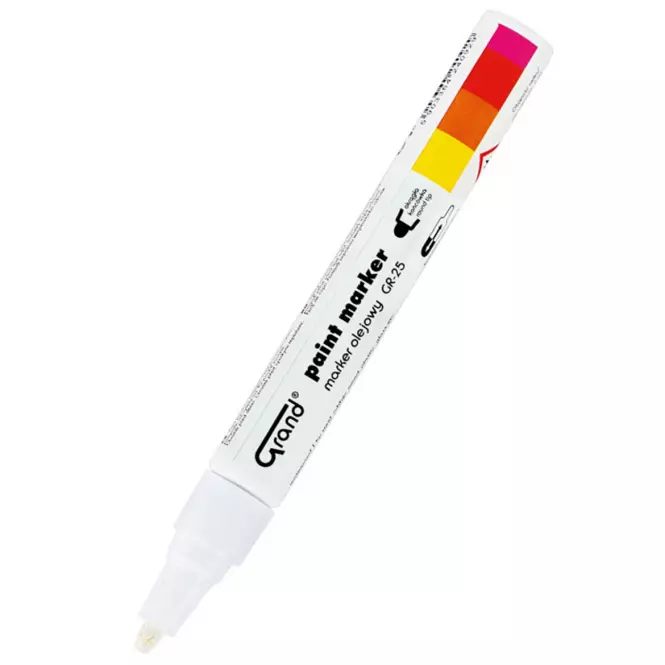 Stavebný popisovač olejový biely