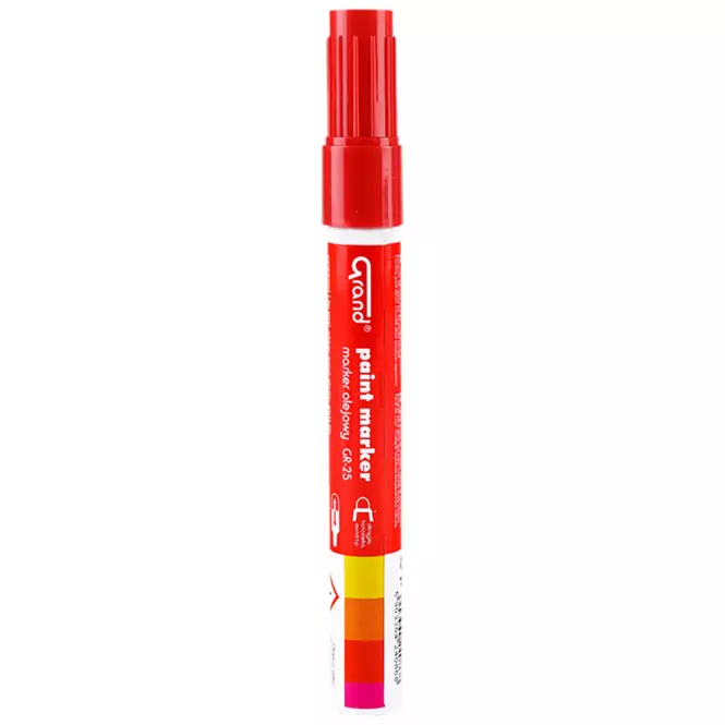 Stavebný popisovač olejový červený