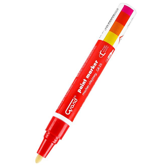 Stavebný popisovač olejový červený,3