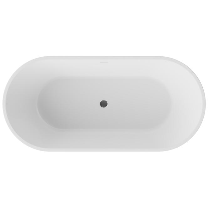 Voľne stojaca vaňa Deeva matt B&W 170/80 + sifón čierny mat