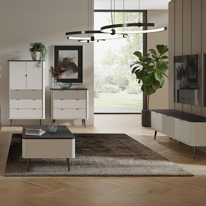 Písací stôl Marly 15 Kašmír/Sivý kameň,6